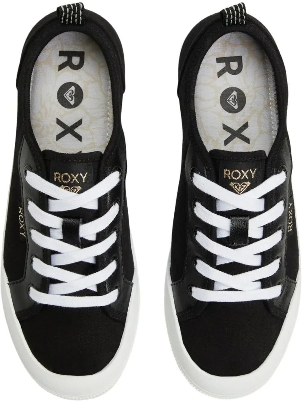 Women's Black Lightweight Low Top Lace Up Casual Fashion Shorebreak Sneakers